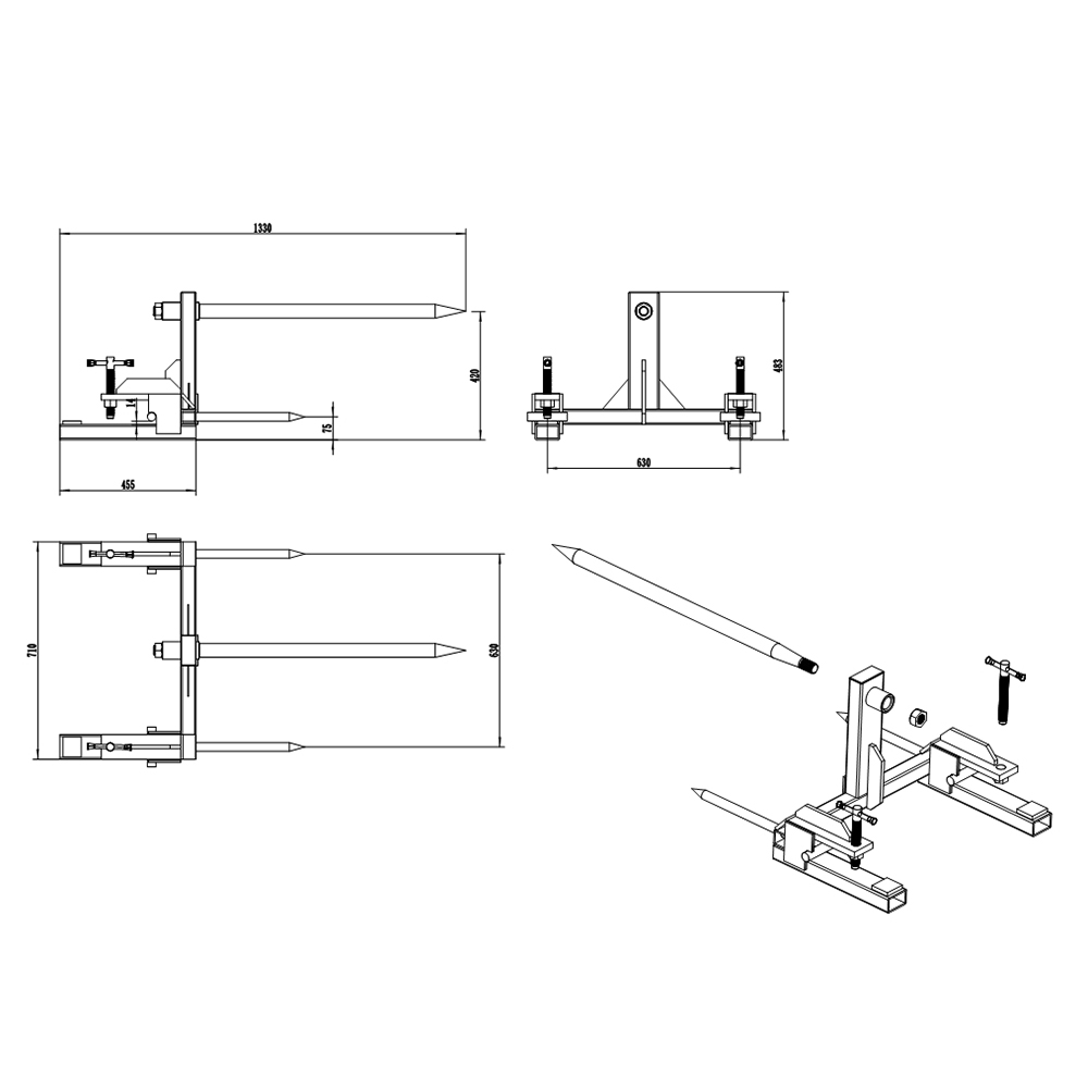 Fibulae in bale hastam details