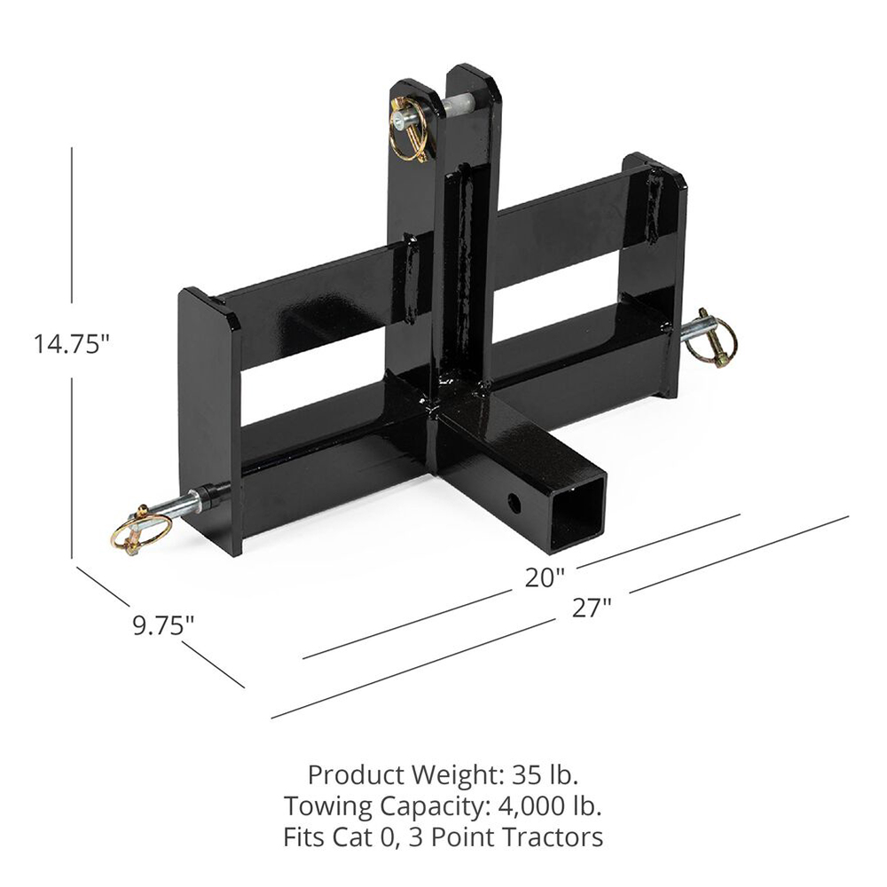 Tractor Point III drawbar details