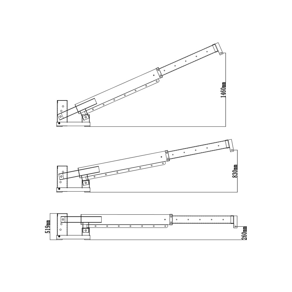 Furca equestris Novifacta levant pivoting jib details